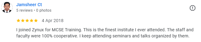 Jamsheer C T Google review