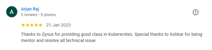 Arjun Raj Google review