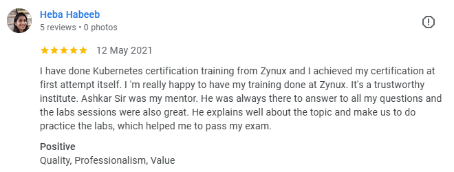 Heba Habeeb Google review