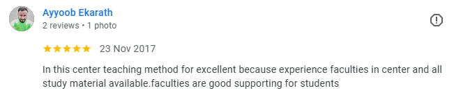 Ayyoob Ekarath Google review