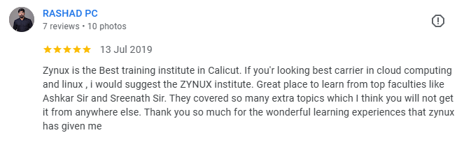 RASHAD P C Google review